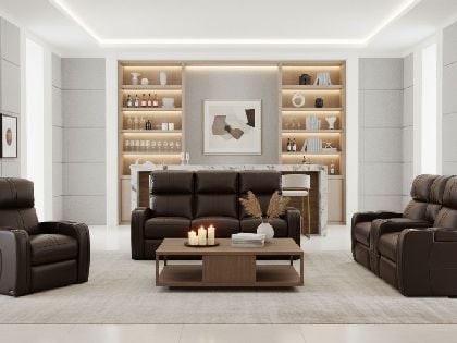 leather movie theater recliners