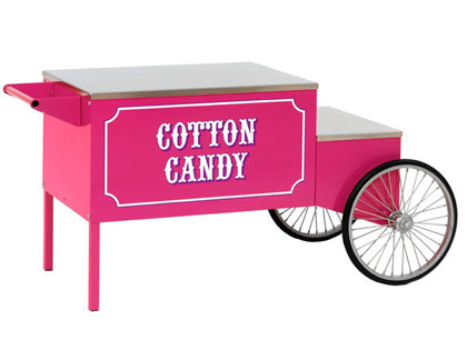 Large Pink Cotton Candy Cart