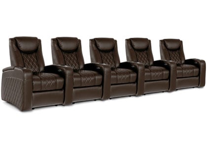 home theater seating row of 5