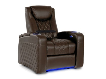 Octane Azure LHR brown recliner