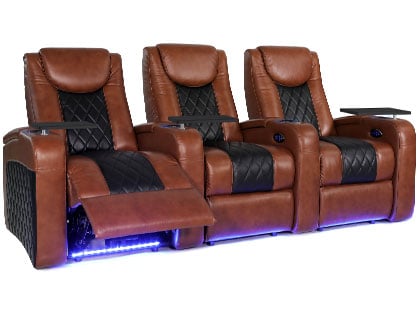 leather theater power recliners