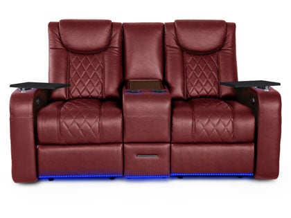 leather reclining loveseat
