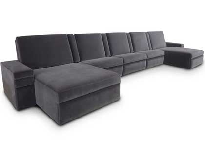 Belaire home theater sectional