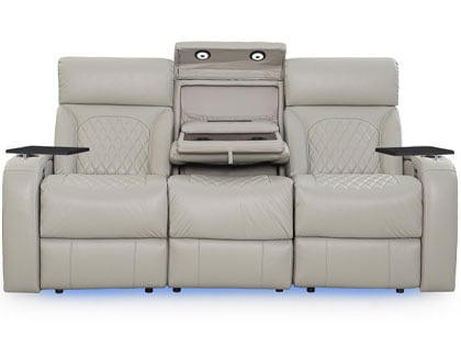 Octane dual reclining sofa with drop down table