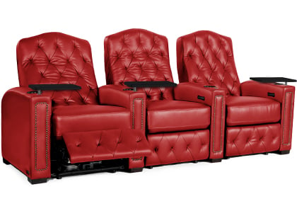 cherry red seater theater seats