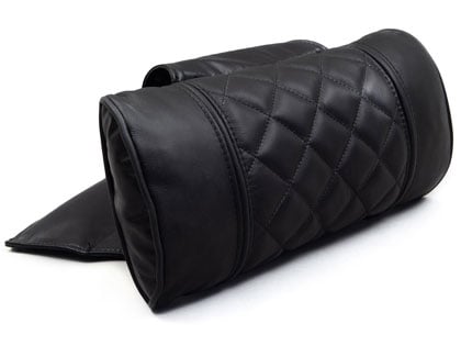 Black Diamond-Stitch Recliner Pillow