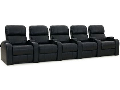 leather home theater seating

