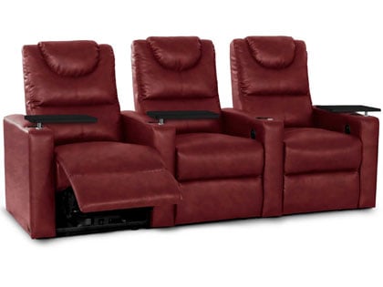 leather reclining cinema chairs
