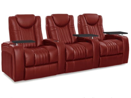 Red big & tall massage recliner
