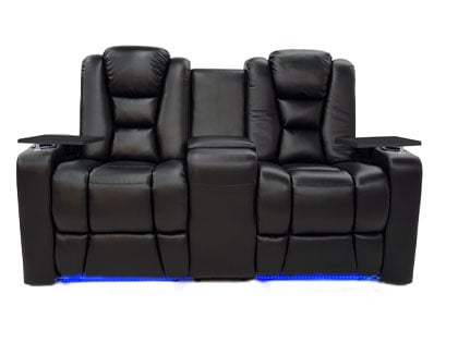 double recliner loveseat with console