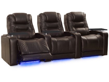 Nero XL Max home theater recliner row of 3