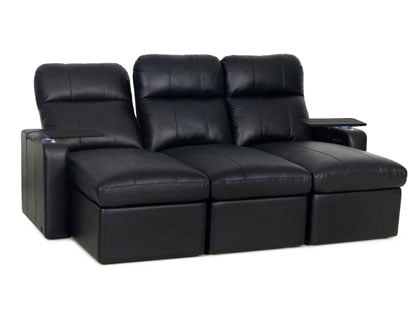 black leather sofa chaise

