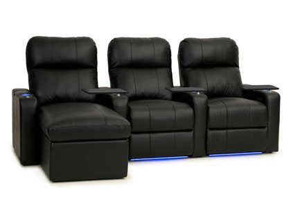 black leather chaise lounge sofa

