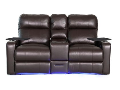 loveseat recliner with console