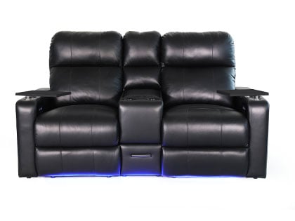 leather dual reclining loveseat
