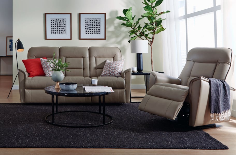 Palliser Sofa | Dover | Custom | Power Recline | Padded Arms