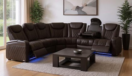 sectionals with power lumbar and power headrest