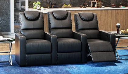 black bonded leather