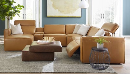 leather sectionals