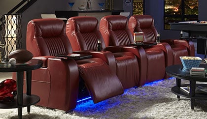Leather Theater Seating, Leather Theatre Chairs