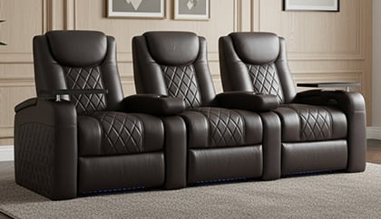 home theater seating with flip up arms