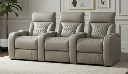 home theater seating with heat & massage