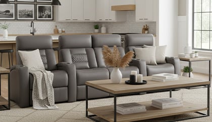 home theater seating with power recline