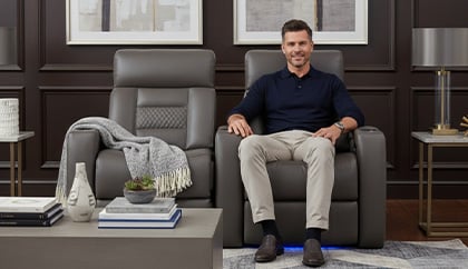 home theater seating with power recline