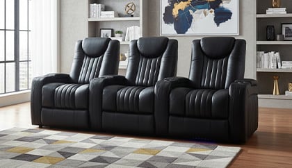 big & tall home theater seating