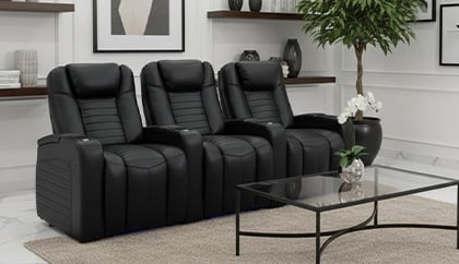 home theater seating with heat & massage