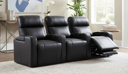 home theater seating with power recline