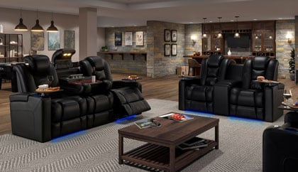 Media Room Furniture Theater Sectional Theater Sofa Seating