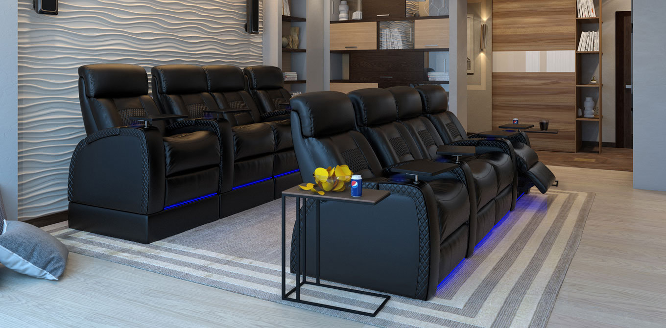 Tiered Home Theater Seating Built In Riser Cinema Seats